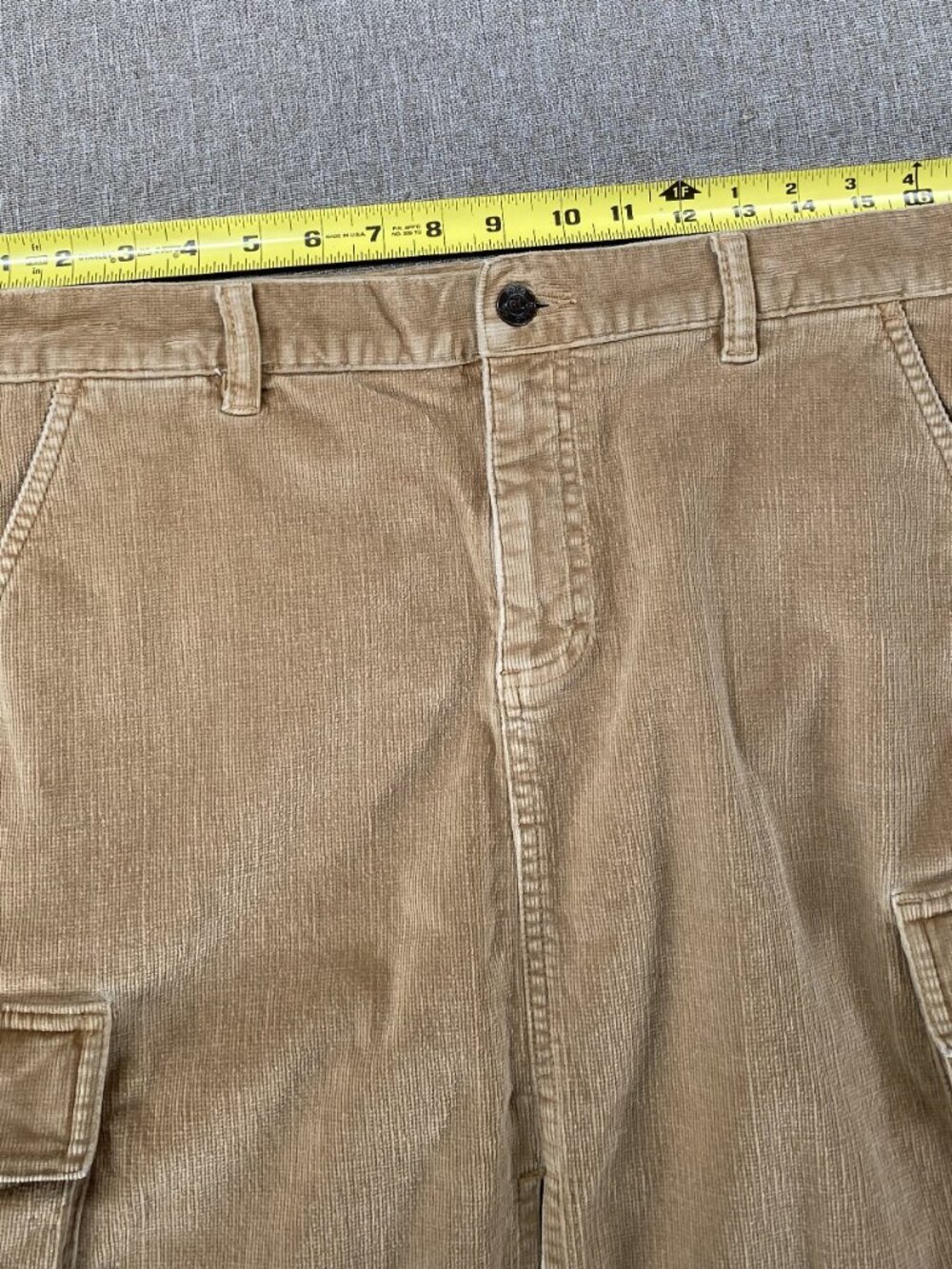 Polo Ralph Lauren Corduroy Cargo Skirt Women's 12 Brown Front Slit - Picture 11 of 13